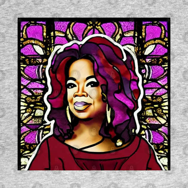 Oprah Stained Glass by Prints Charming